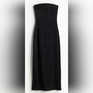 H&M RIBBED BANDEAU DRESS. LG NWT.